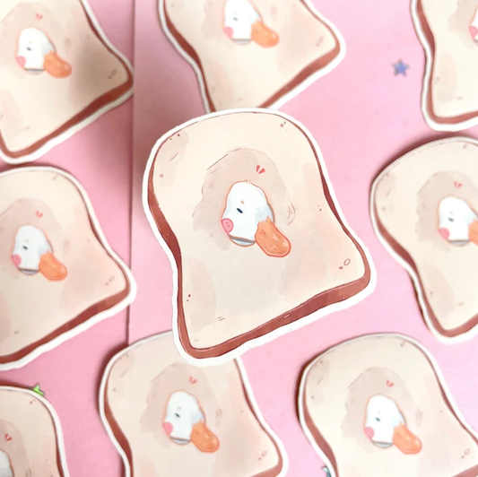 Pegatina de pan de pato