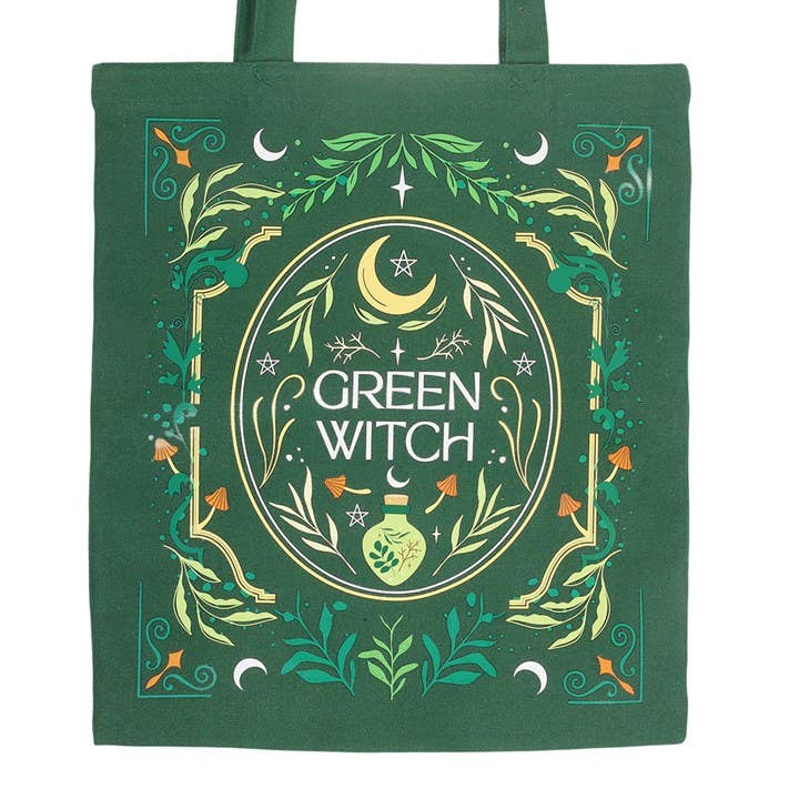 Tote bag Sorcière verte
