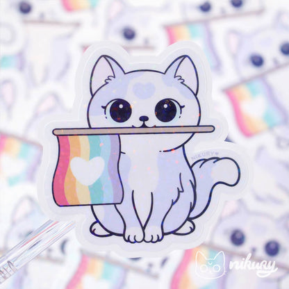 Purride Cat Glitter Stickers