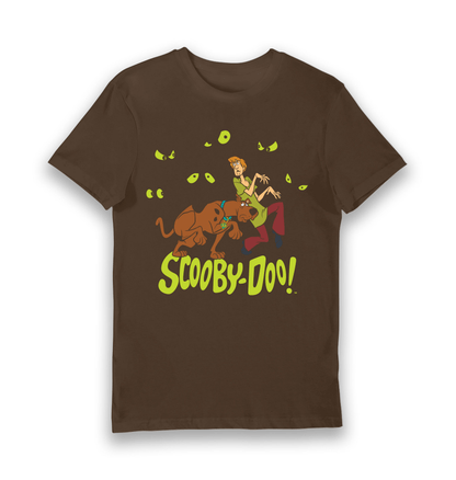 T-shirt adulte Scooby-Doo Scooby et Shaggy effrayés