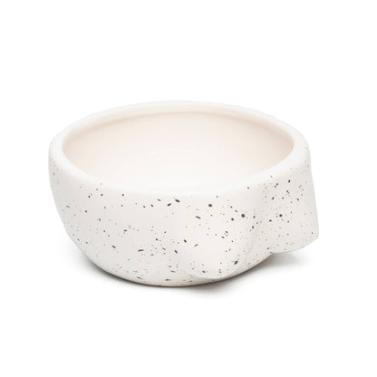 Bol Blanc Tits Peint à la Main Helio Ferretti Vue 2