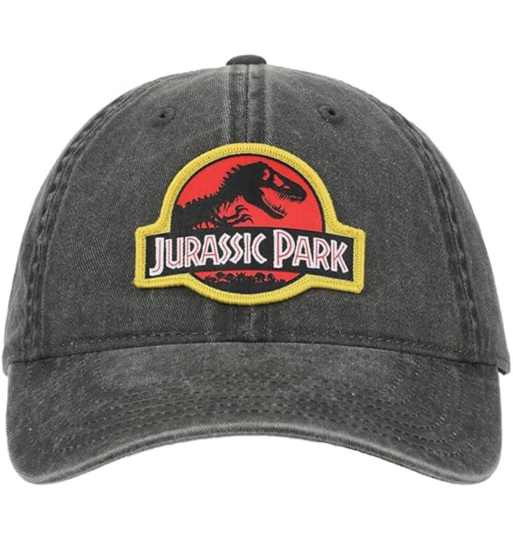Casquette noire Jurassic Park avec logo brodé
