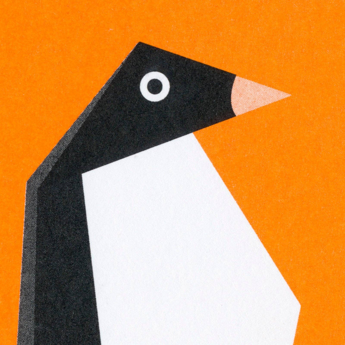 Postal de pingüino de origami