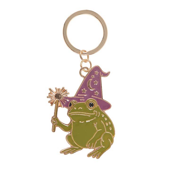 Porte-clés Halloween « Hocus Croakus » – crapaud magique