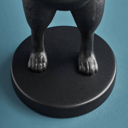 Lámpara de mesa LED con forma de conejo escondido, color negro