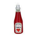 Weihnachtsanhänger Ketchupflasche aus Glas, 13 cm