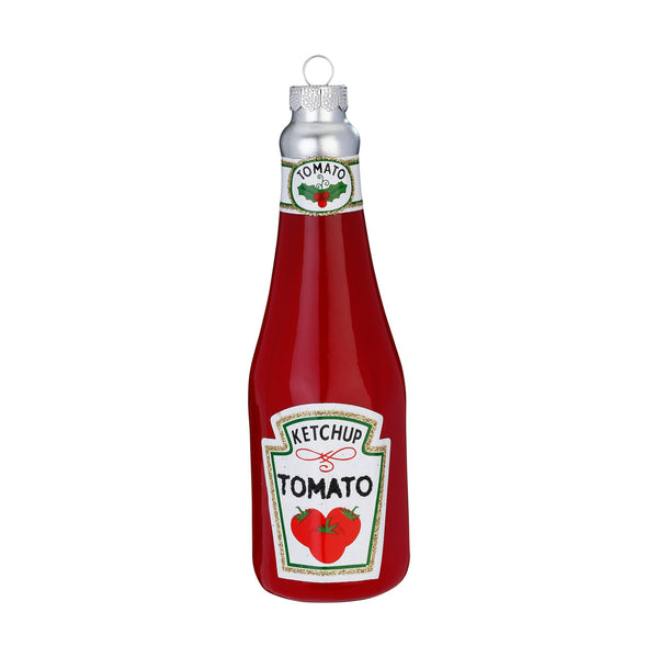 Ornement de Noël Ketchup, en verre, 13 cm – Holly & Jolly