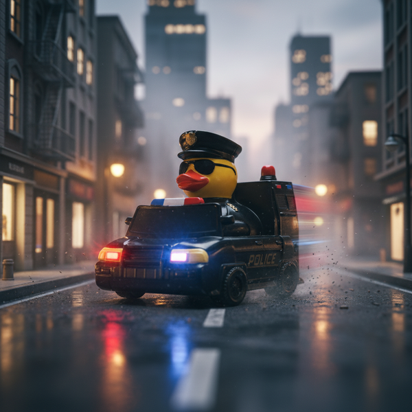 アヒルのパトカー