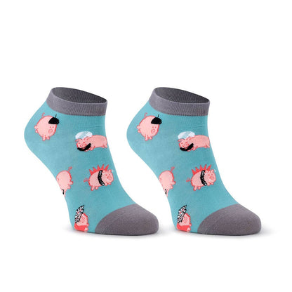 ブタ柄ショートソックス「PIGGIES」