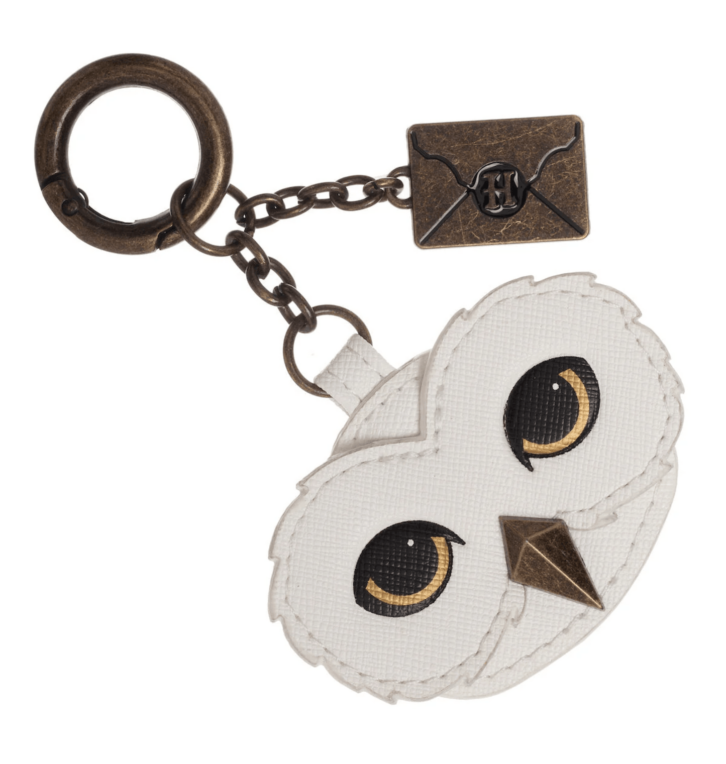 Porte-clés Harry Potter Hedwige et lettre de Poudlard