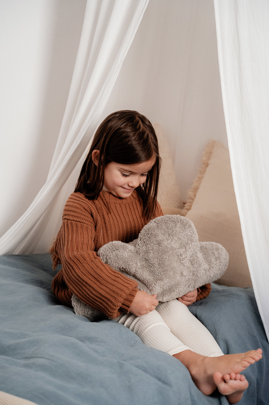 雲の形をした温熱パッド | グレー