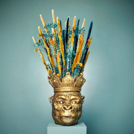 Testa di scimmia Kong, oro