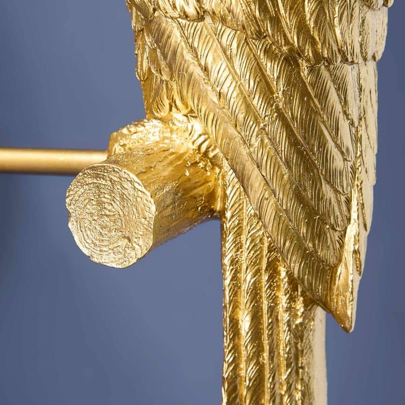 パーシー・パロット ウォールランプ、ゴールド/ターコイズ