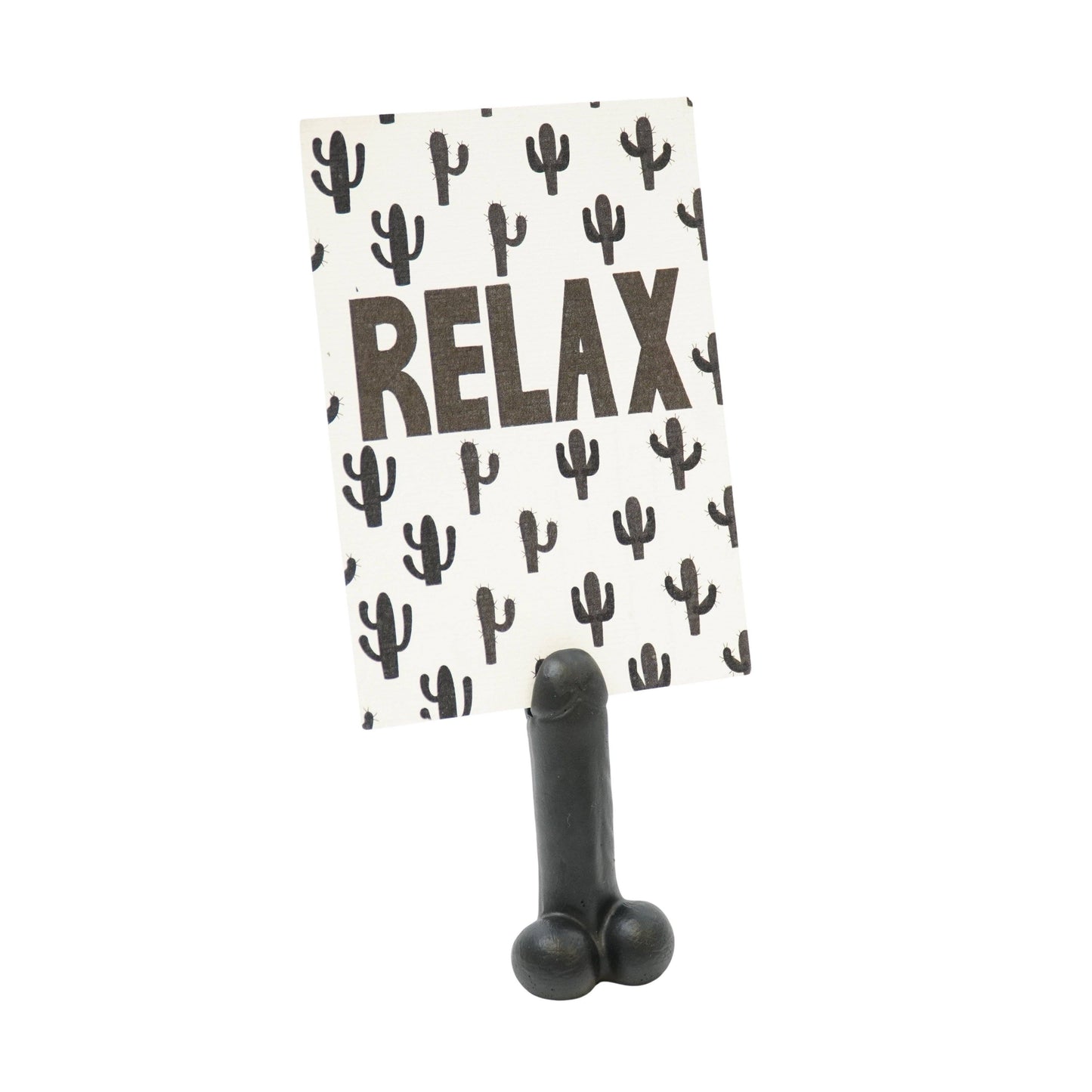 Card holder - Dick - Polyresin - Black - 4.5x3.5x9cm