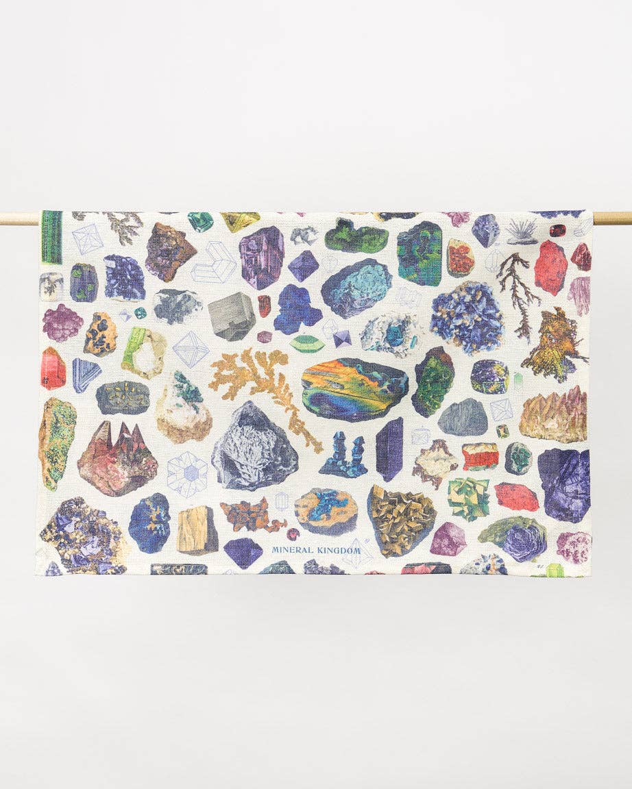 Torchon Pierres Précieuses et Minéraux – produit scientifique Cognitive Surplus EU, vue 2