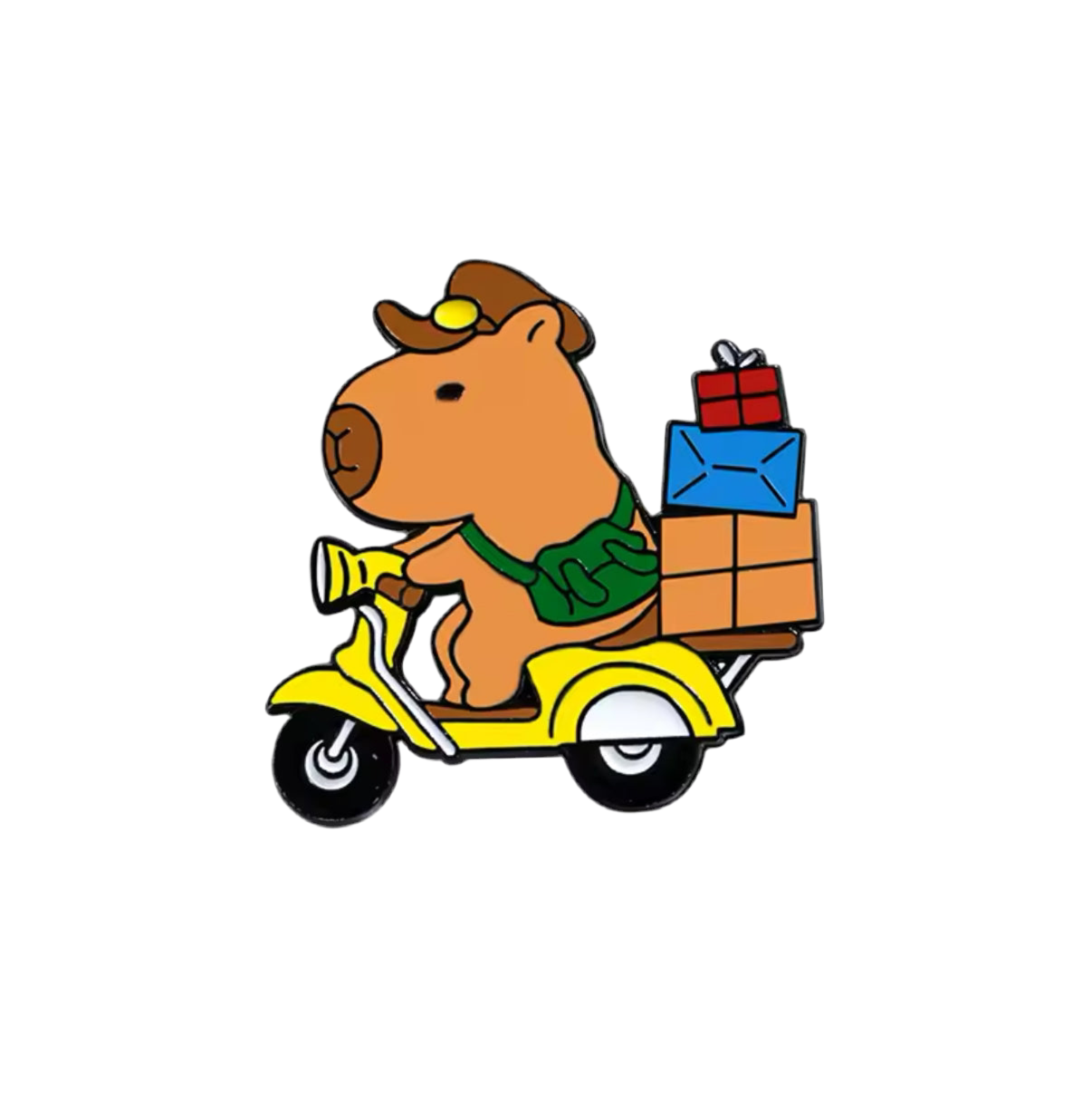 pins capybara sur scooter