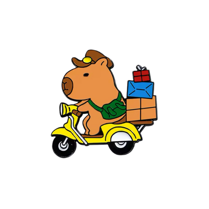 pins capybara sur scooter