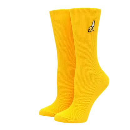 chaussettes banane brodee