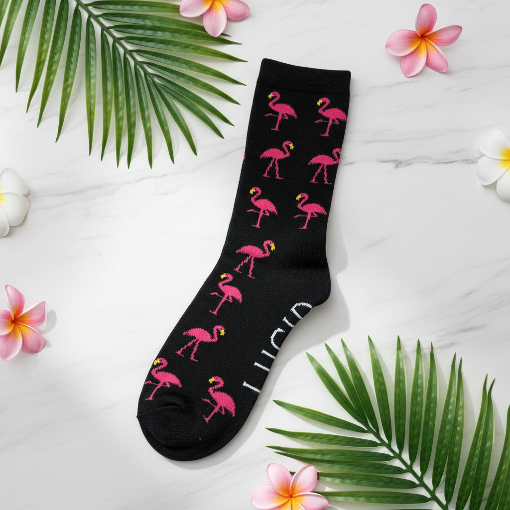 Meias de flamingo