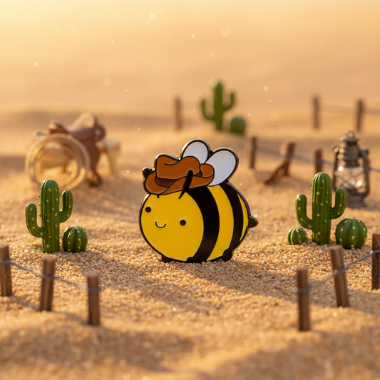 Cowboy Bee Pin