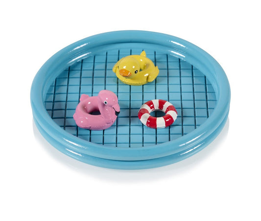 Soporte para joyas de fiesta en la piscina