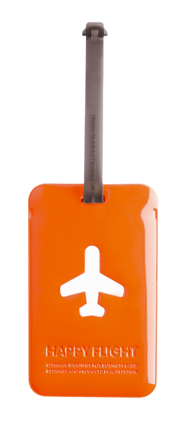 Etiqueta de equipaje rectangular