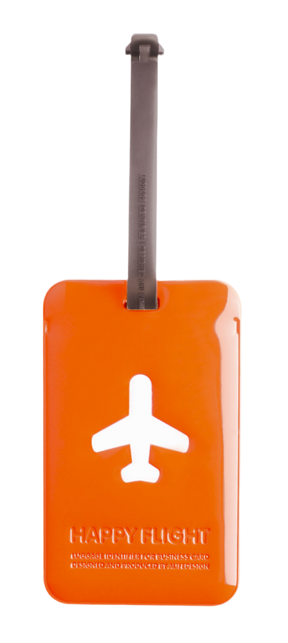 Etiqueta de equipaje rectangular