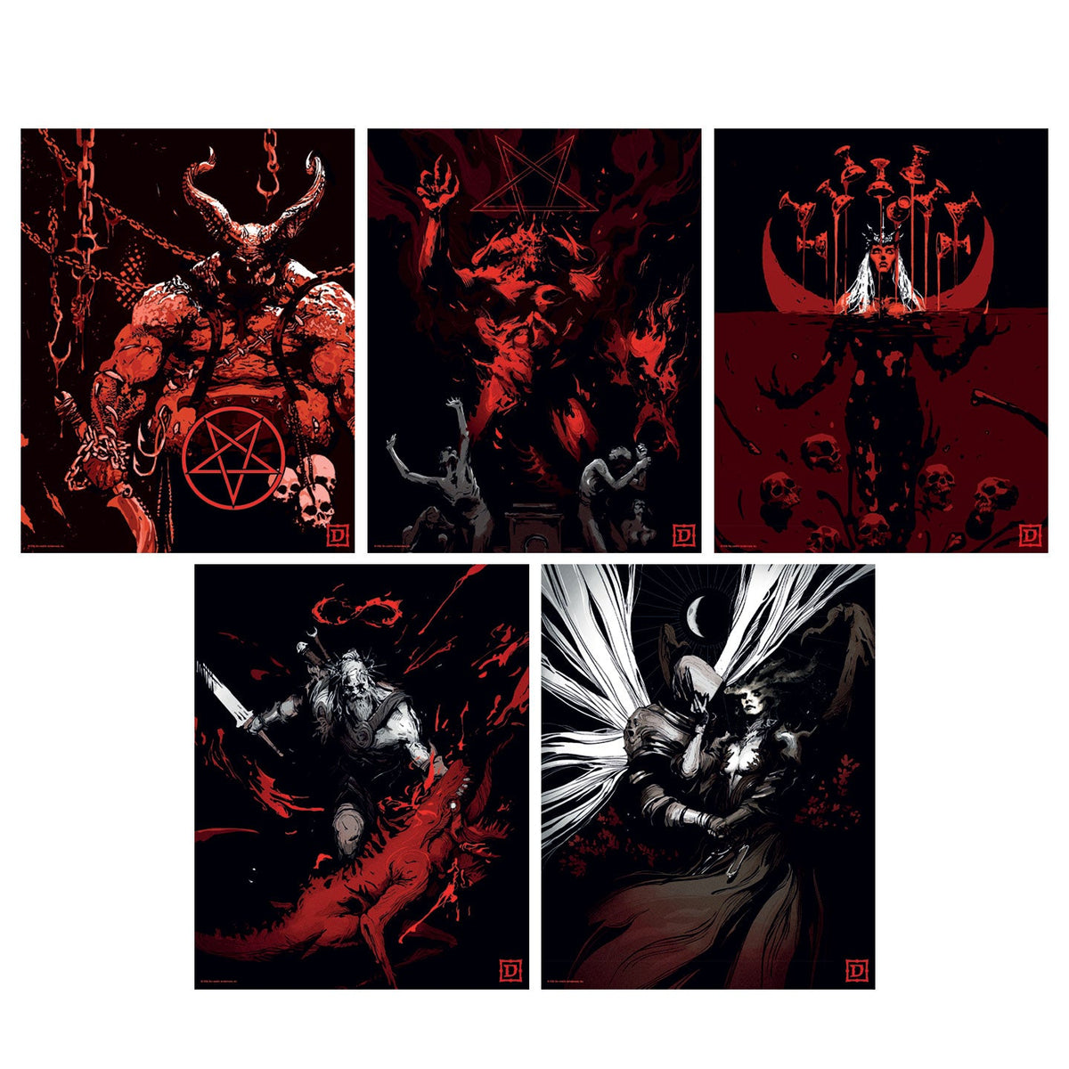 Diablo - Limited Edition Set of Five Lithographs