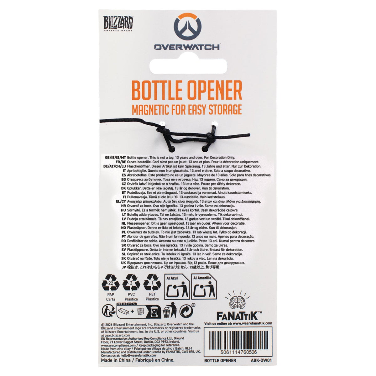 Overwatch - Logo Magnetic Bottle Opener