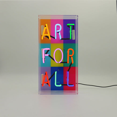 「みんなのアート」グラスネオンサイン
