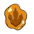 T-rex Footprint Pin
