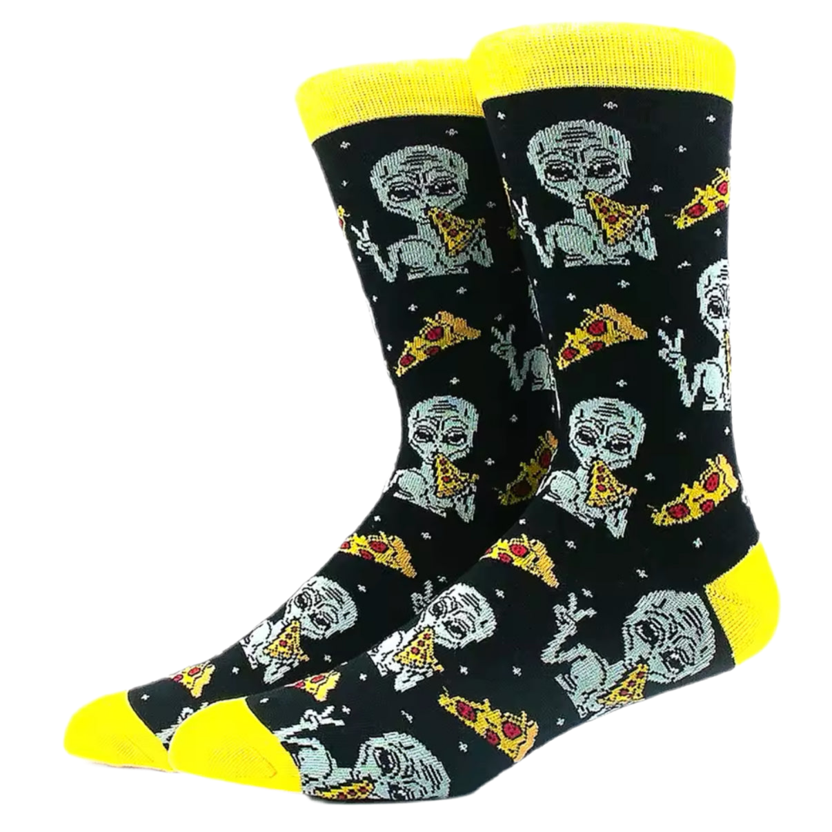 Alien &amp; Pizza Socks
