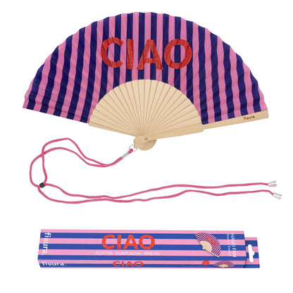 Éventail « Ciao » Pailleté – Fisura