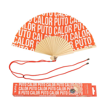 Éventail « Puto calor » Motif – Fisura