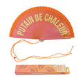 Éventail « Putain de chaleur » Dégradé Orange