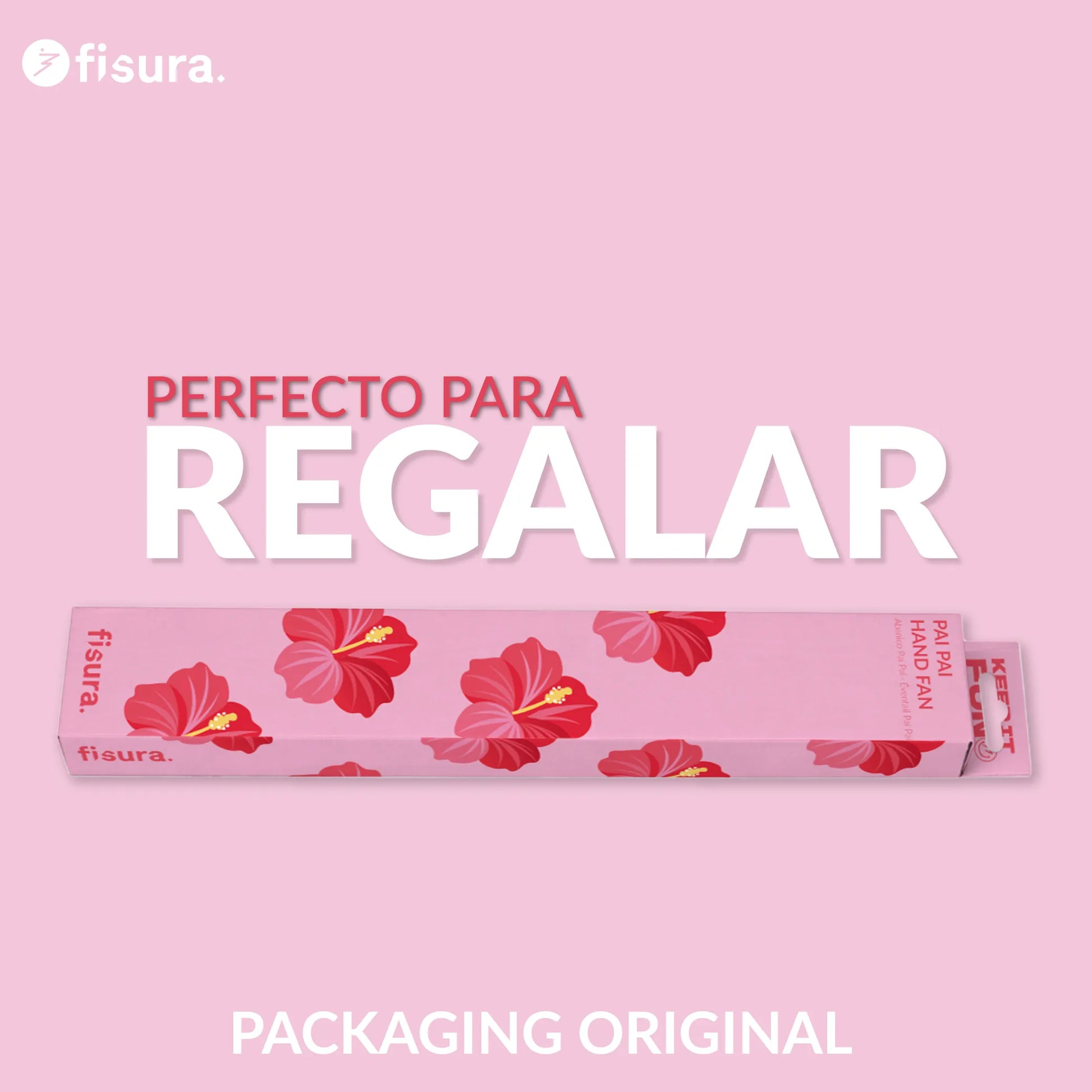 Éventail Pai Pai Imprimé Fleurs D'Hawaï – Fisura – vue 6