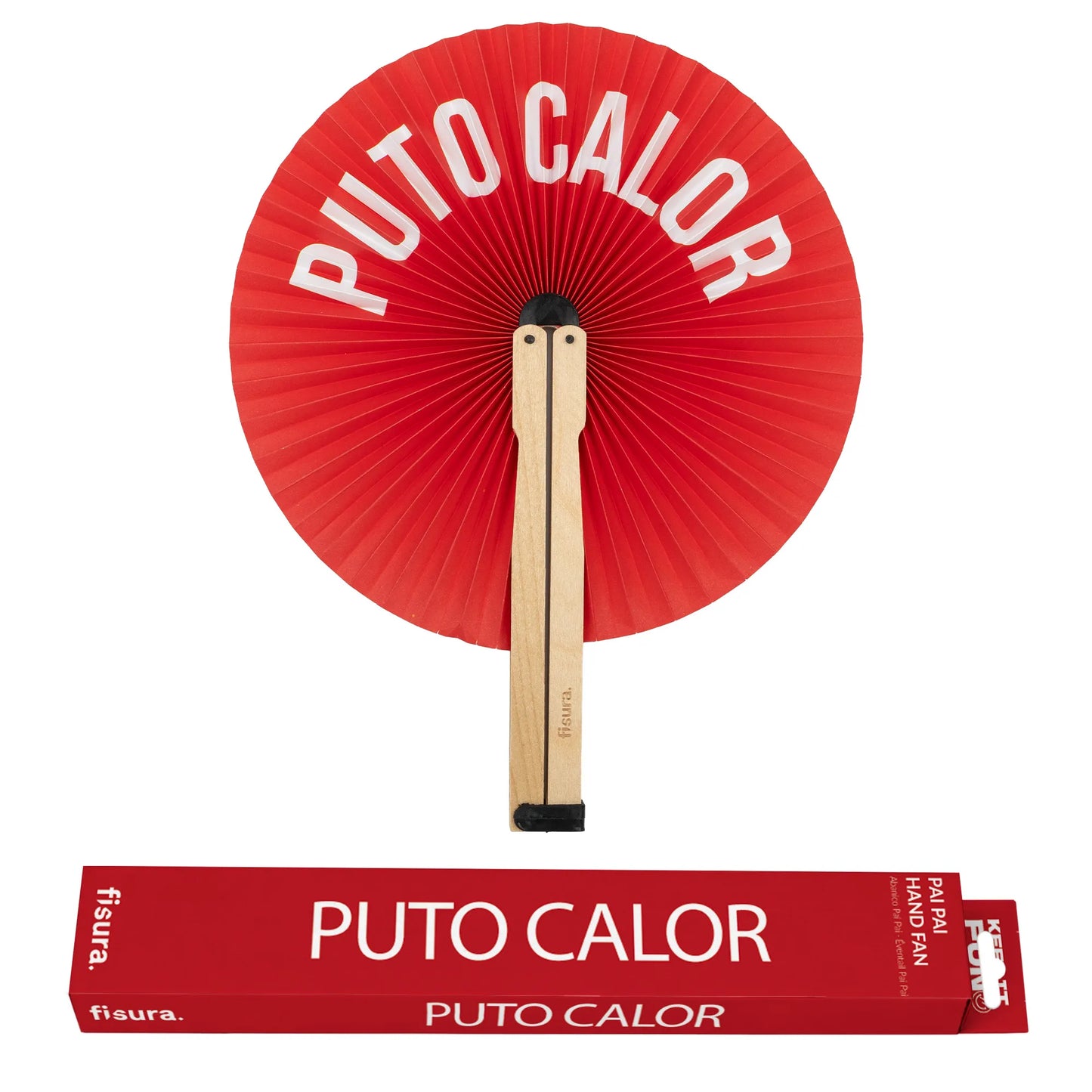 Éventail Pai Pai « Puto calor » – Fisura