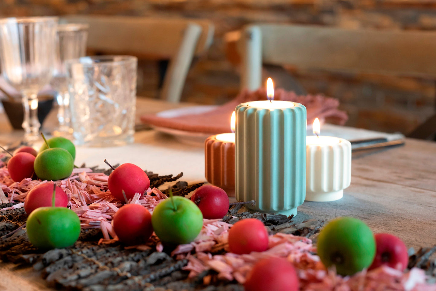 Bougeoir Dentelles M Atelier Pierre - OFCK.fr