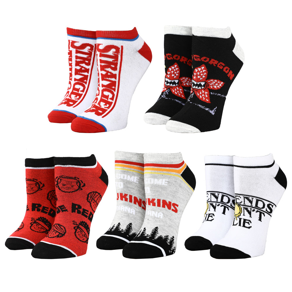 Chaussettes femme Stranger Things à icônes – taille 9-11