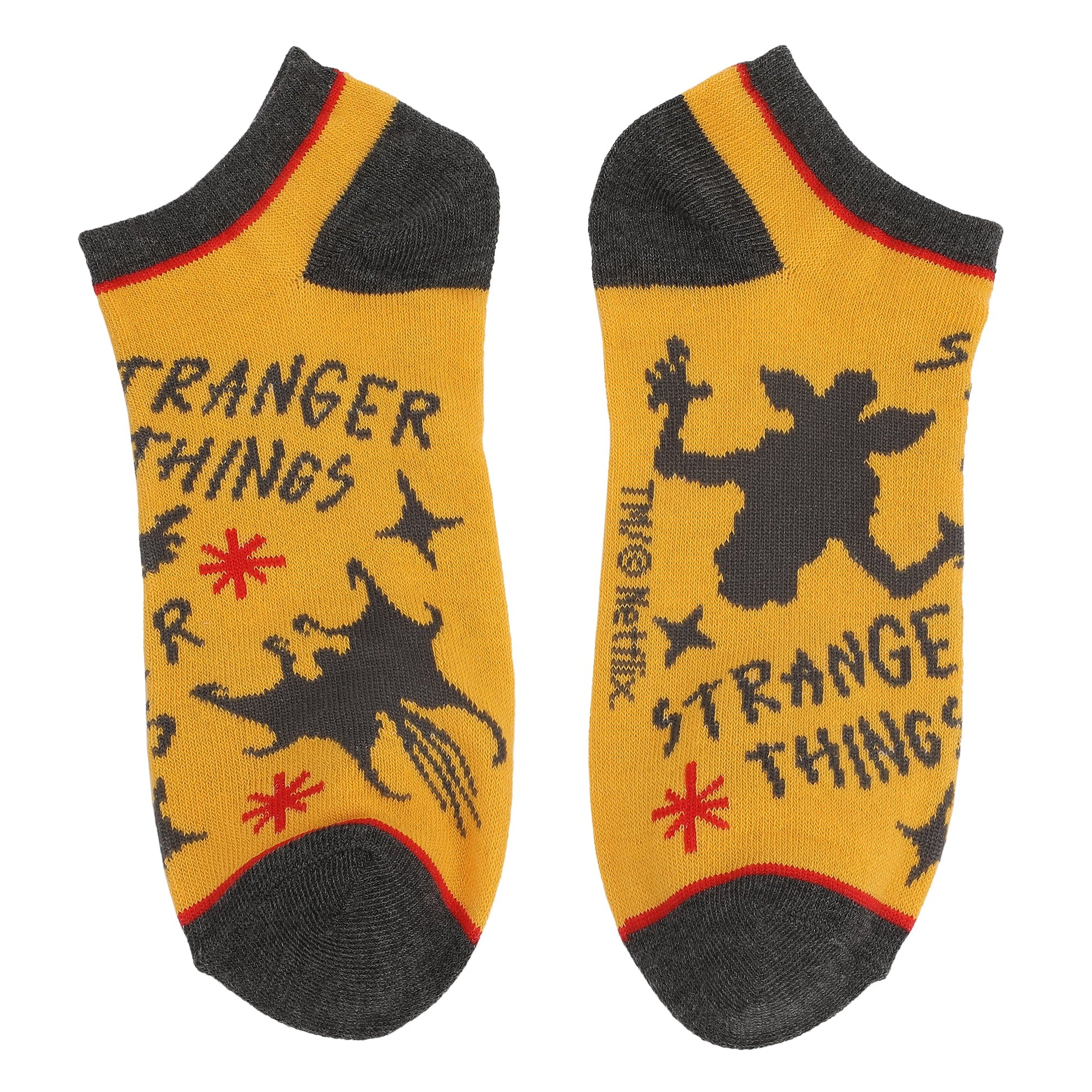 Chaussettes femme Stranger Things – marine, rouge, jaune et gris
