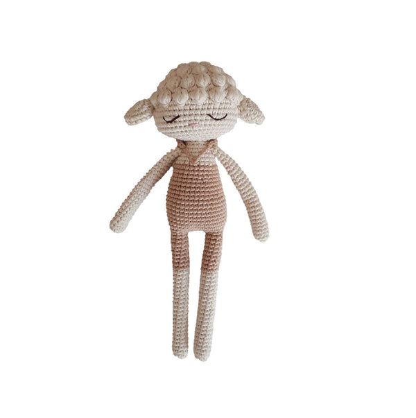 Beige lam pluche speelgoed 