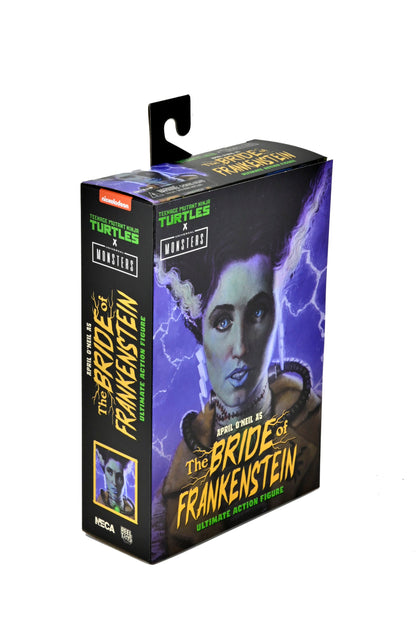 April O'Neil como la novia de Frankenstein - Monstruos universales x Tortugas Ninja adolescentes mutantes 