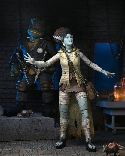 April O'Neil como la novia de Frankenstein - Monstruos universales x Tortugas Ninja adolescentes mutantes 