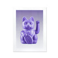 Stampa Risograph A3 Chat Chanceux Lilas