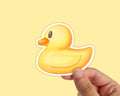 Assate de pato amarelo de banho