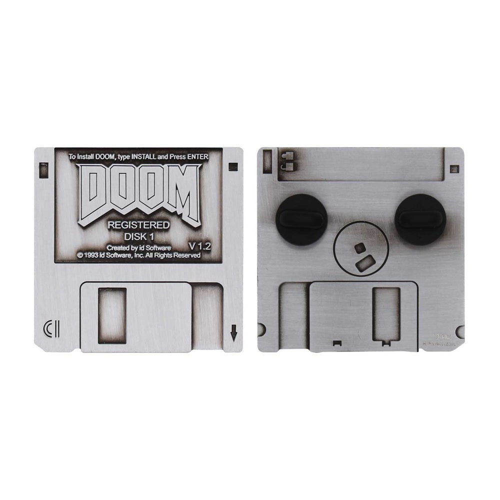 DOOM ピンバッジ - フロッピーディスク
