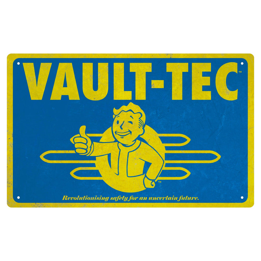 Set de 3 plaques métal Fallout