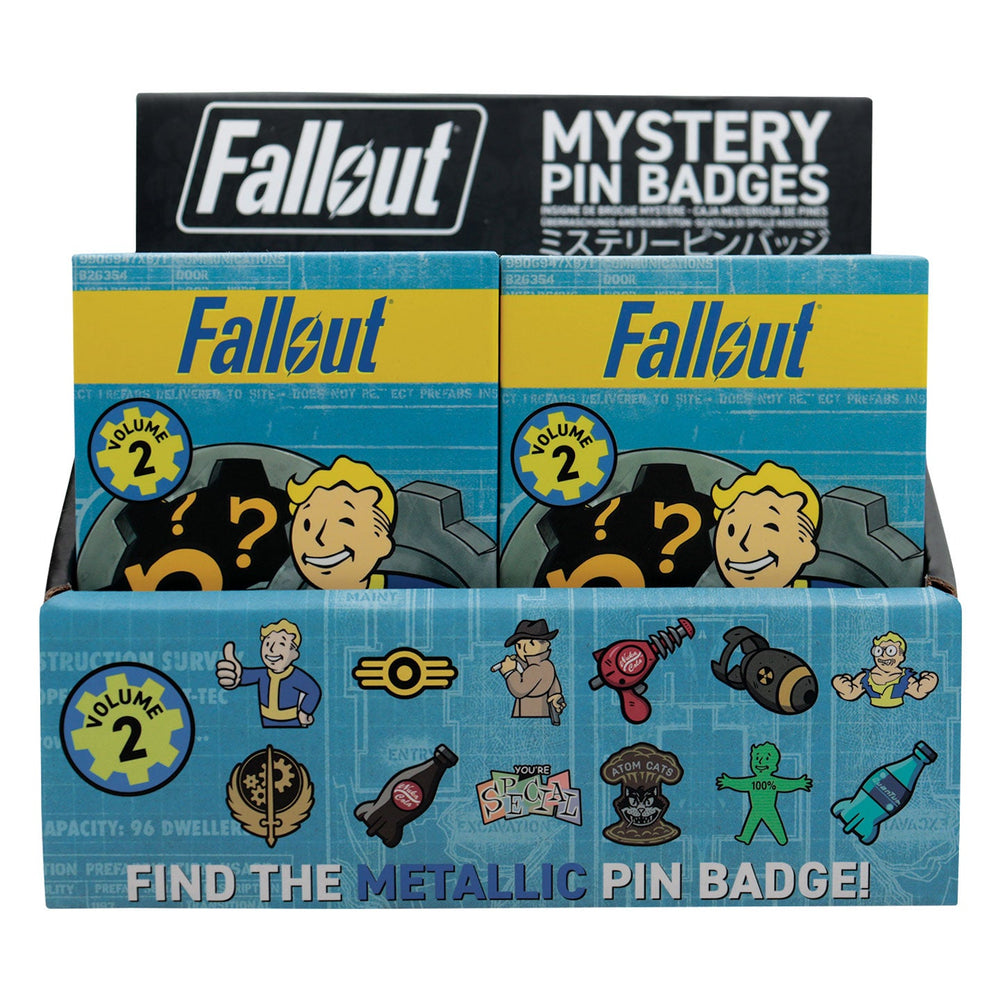 Display de 12 blind boxes Fallout - pin’s mystère Volume 2