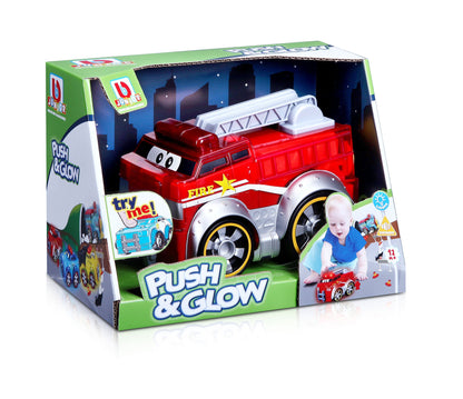 CAMION DE POMPIERS BB JUNIOR PUSH &amp; GLOW