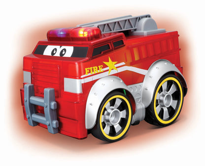 CAMION DE POMPIERS BB JUNIOR PUSH &amp; GLOW